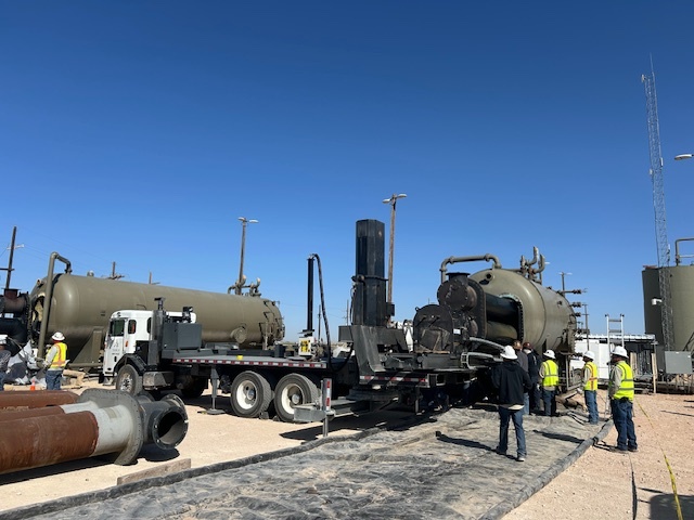 Truck mounted bundle extractor